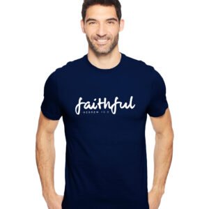 Gospel T-shirt - Faithful in black Colour