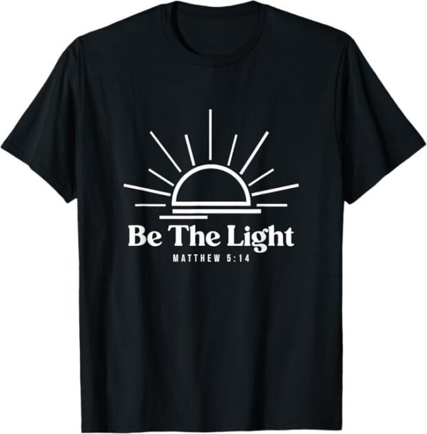 Be the Light Gospel Men & Women Regular Fit Front Print T-shirt - Image 2