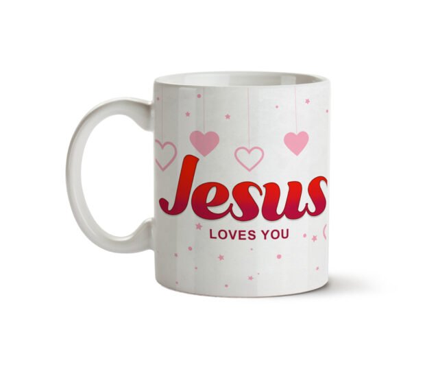 Jesus Loves You ceramic Coffee Mugs