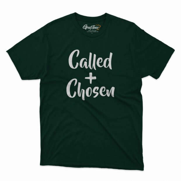 Called Plus Chosen Gospel Men & Women Regular Fit T-shirt - Image 4
