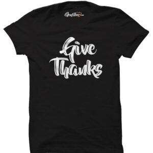 Give Thanks Gospel Cotton Men & Women Regular Fit T-shirt - Image 2
