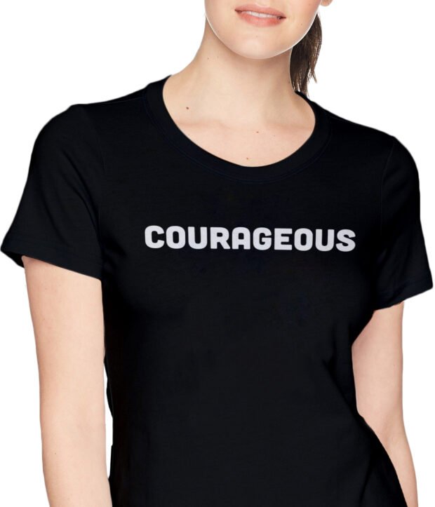 Courageous Cotton Women Regular Fit T-shirt - Image 2