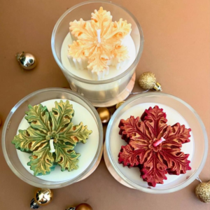 Snowflake Candles with Jar