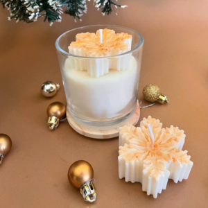 Snowflake Candles with Jar