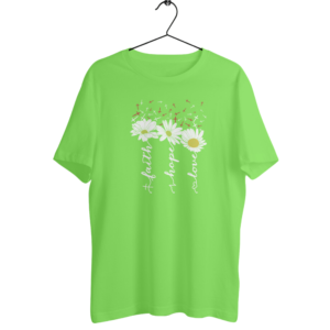 Faith Hope Love Gospel – Summer Collection Round Neck Cotton T-Shirt for Women